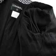 Chanel Single Breasted Jacket Navy 04P #42