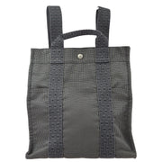 Hermes Gray Canvas Herline a Dos MM Backpack