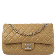 Chanel Brown Lambskin Medium Classic Double Flap Shoulder Bag