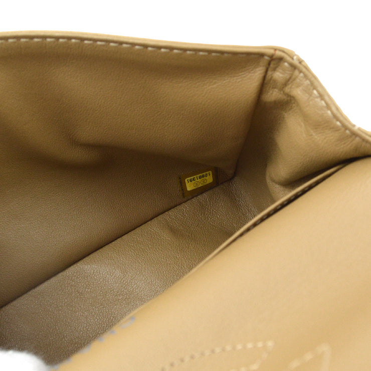 Chanel Brown Lambskin Medium Classic Double Flap Shoulder Bag