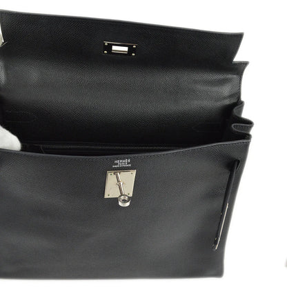 Hermes 2004 Black Epsom Kelly 32 Retourne