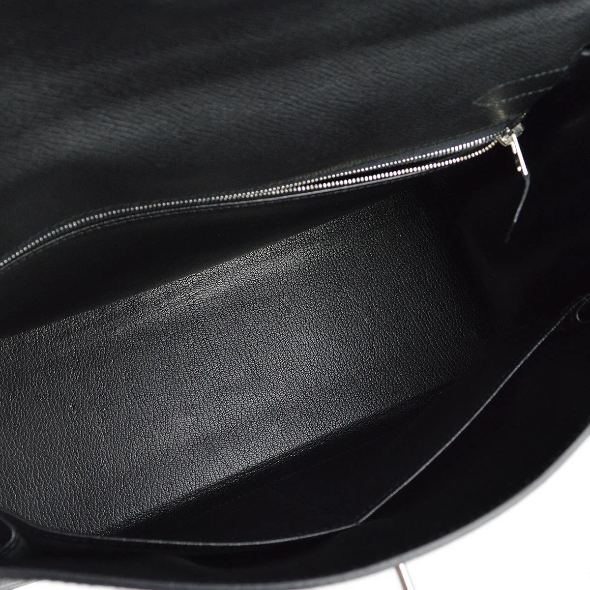 Hermes 2004 Black Epsom Kelly 32 Retourne
