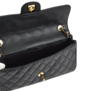 Chanel Black Caviar East West Shoulder Bag