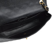 Chanel Black Caviar East West Shoulder Bag