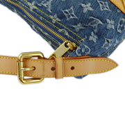 Louis Vuitton 2006 Blue Monogram Denim Baggy GM Shoulder Bag M95048