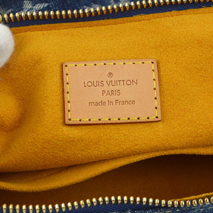 Louis Vuitton 2006 Blue Monogram Denim Baggy GM Shoulder Bag M95048