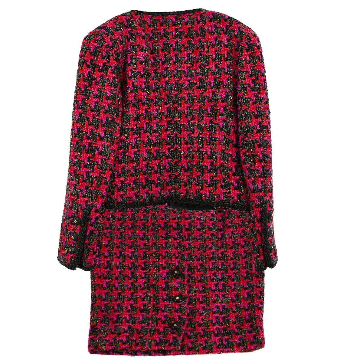 Chanel Setup Suit Jacket Skirt Pink 29 #36