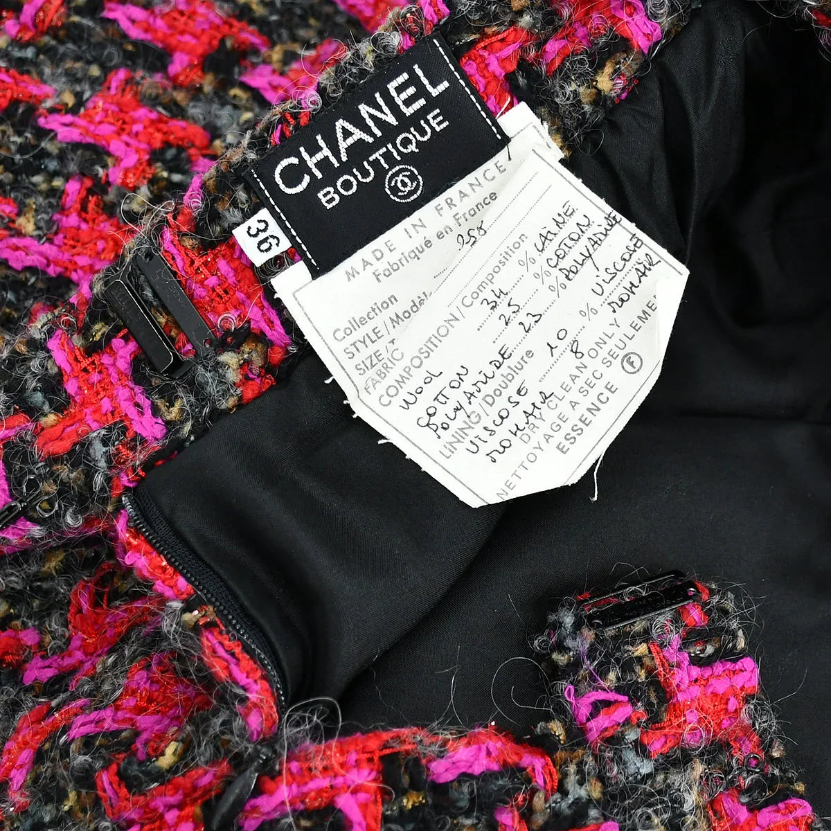 Chanel Setup Suit Jacket Skirt Pink 29 #36