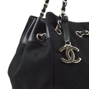 Chanel Black Wild Stitch Tote Handbag