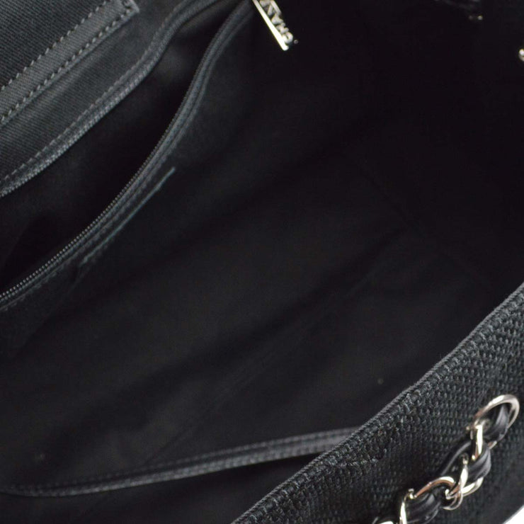 Chanel Black Wild Stitch Tote Handbag