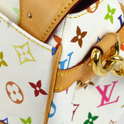 Louis Vuitton 2008 White Monogram Multicolor Beverly MM Handbag M40203