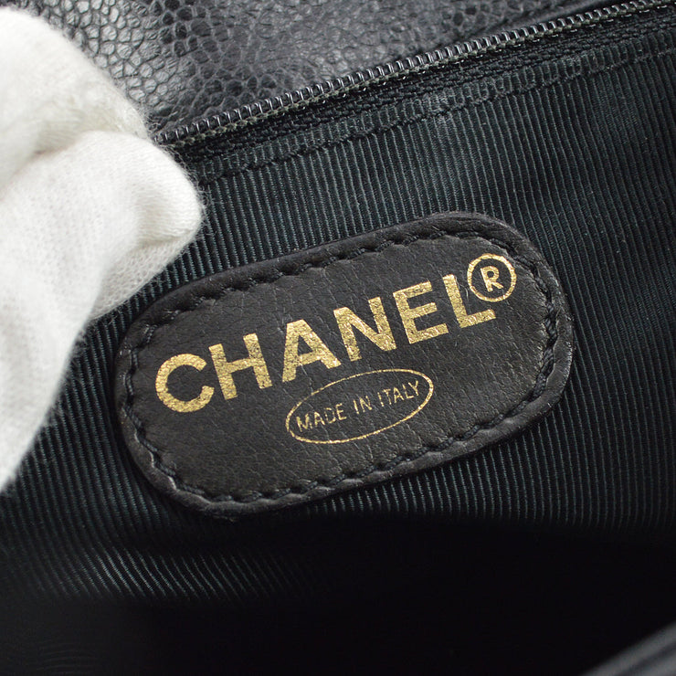 Chanel Black Caviar Triple CC Backpack