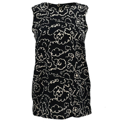 Chanel Sleeveless Tops Black