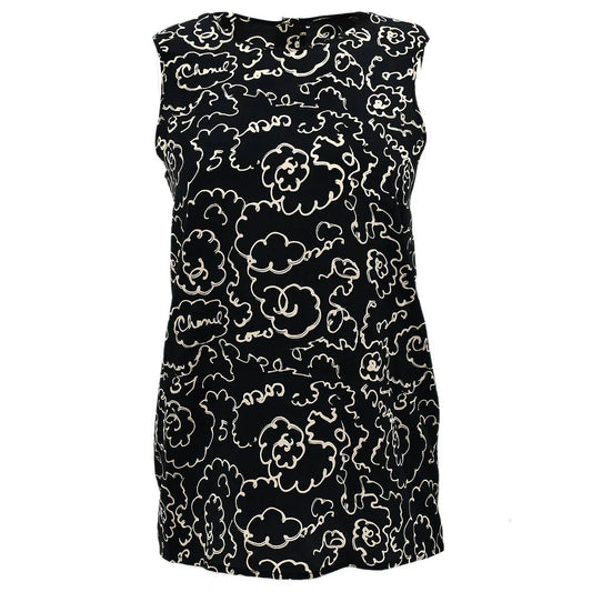Chanel Sleeveless Tops Black