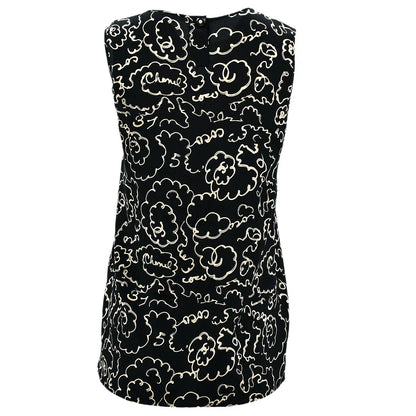 Chanel Sleeveless Tops Black
