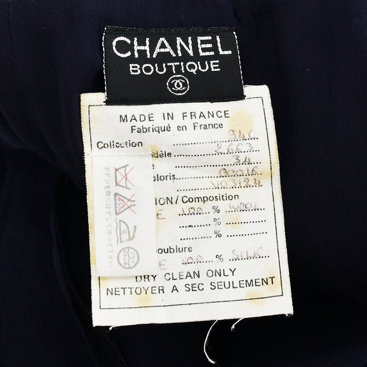 Chanel Skirt Navy 94C #34