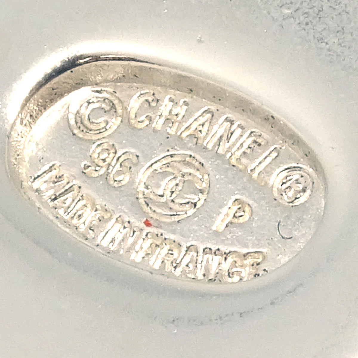 Chanel Turnlock Brooch Pin Silver Small 96P