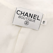 Chanel Double Breasted Jacket White #38