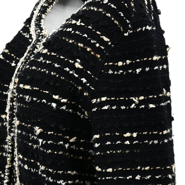 Chanel Collarless Jacket Black 05A #50