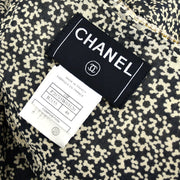 Chanel Collarless Jacket Beige 03P #48