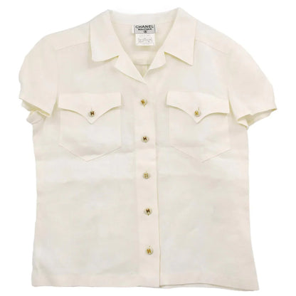 Chanel Shirt White 97P #38