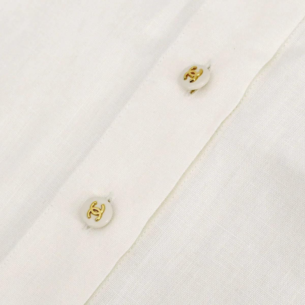 Chanel Shirt White 97P #38