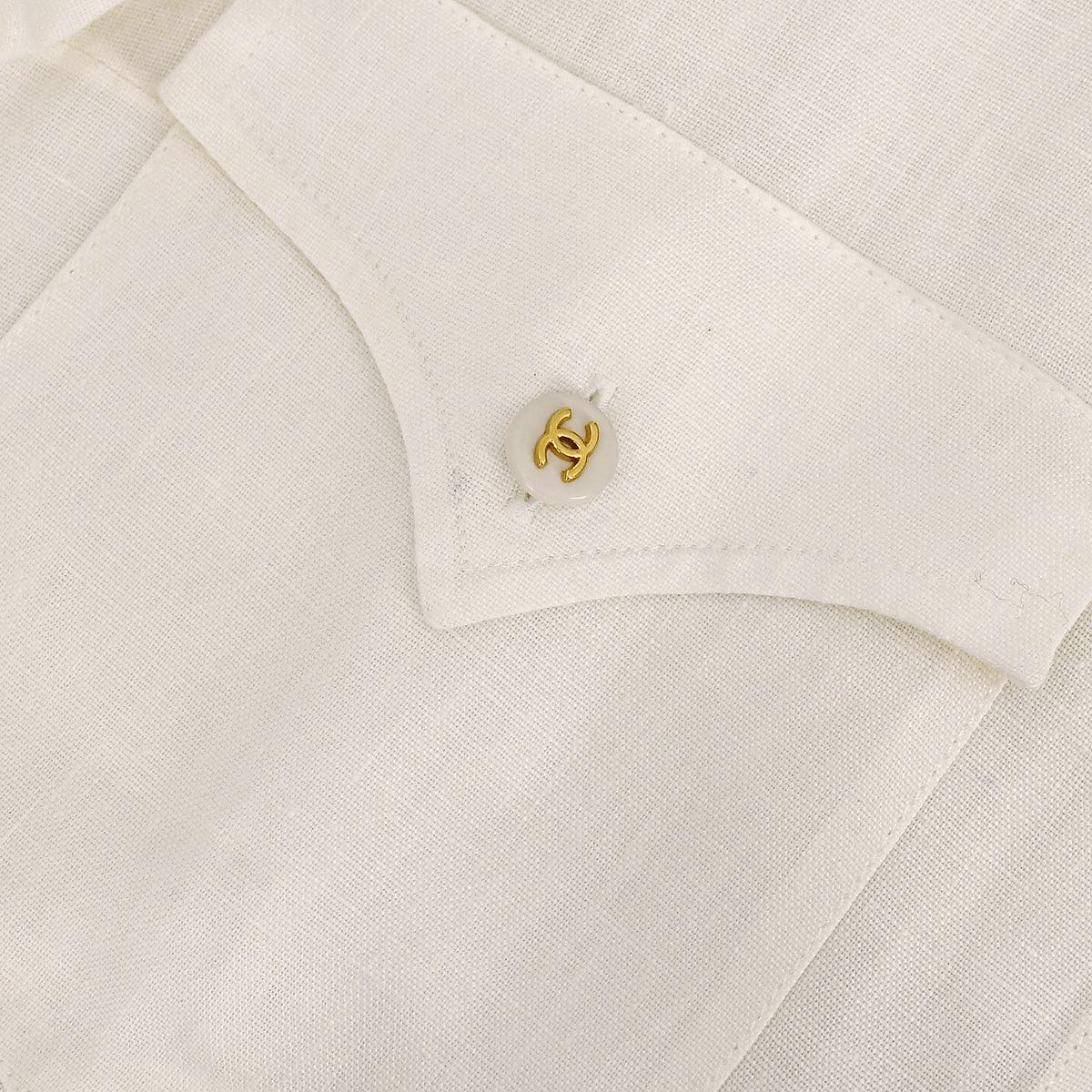 Chanel Shirt White 97P #38
