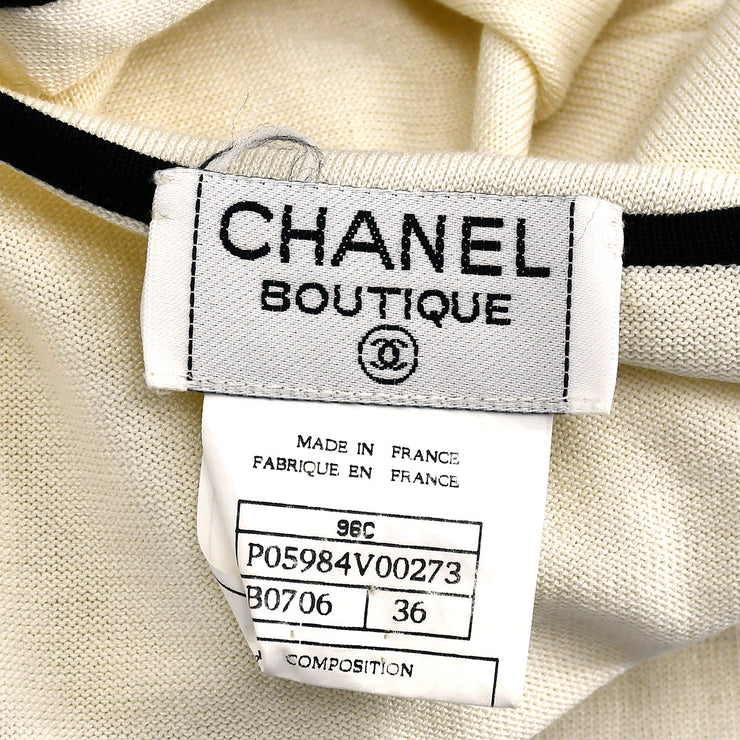 Chanel Cardigan Ivory 96C #36