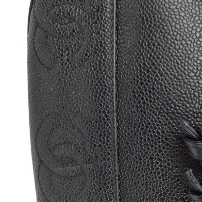Chanel 1996-1997 Black Caviar Triple CC Backpack
