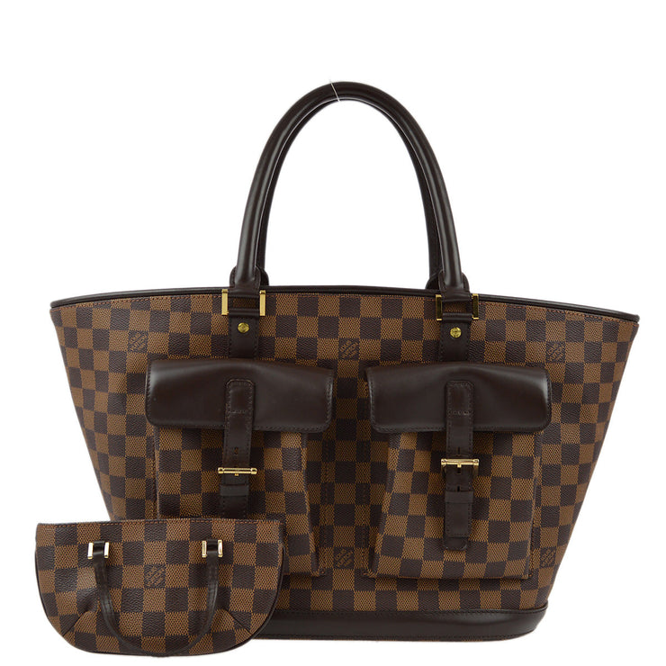 Louis Vuitton 2003 Damier Manosque GM Tote Bag N51120