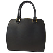 Louis Vuitton 2002 Black Epi Pont Neuf Handbag M52052