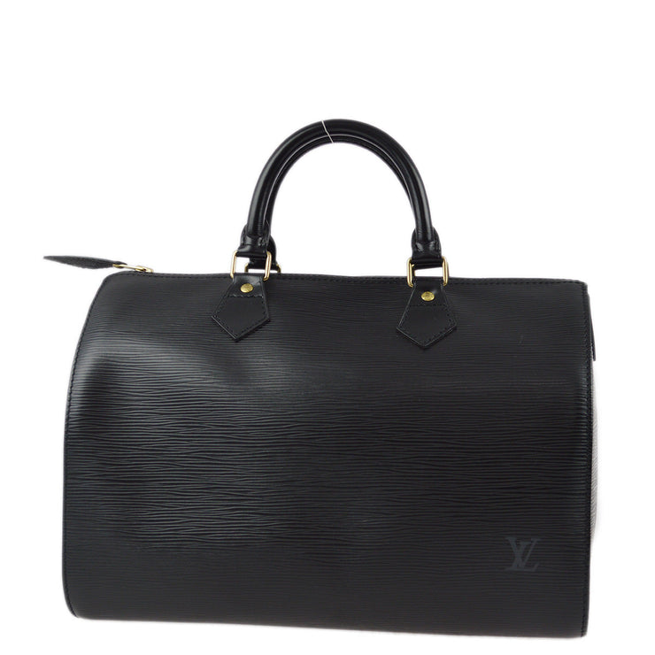 Louis Vuitton 1992 Black Epi Speedy 30 Handbag M43002