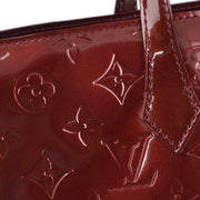Louis Vuitton 2010 Red Monogram Vernis Wilshire PM Tote Bag M91644