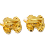 Chanel Gold CC Earrings Clip-On 2433