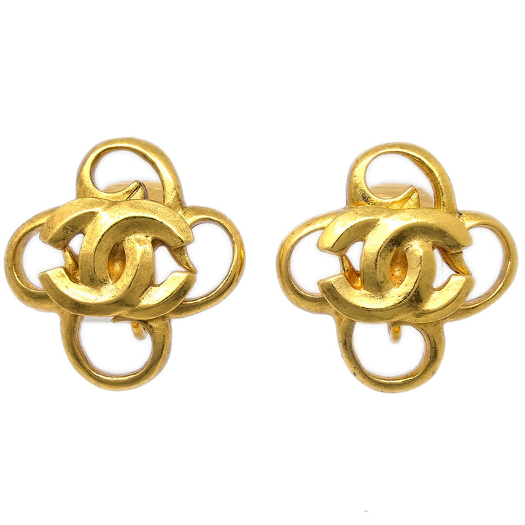 Chanel Gold Earrings Clip-On 96P