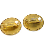 Chanel Button Earrings Clip-On Gold 95A