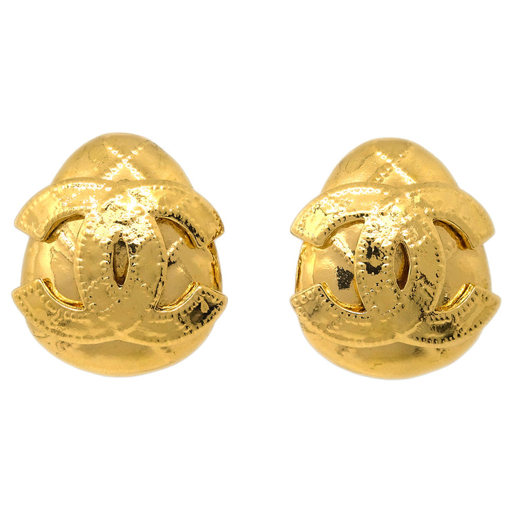 Chanel Earrings Clip-On Gold 94P
