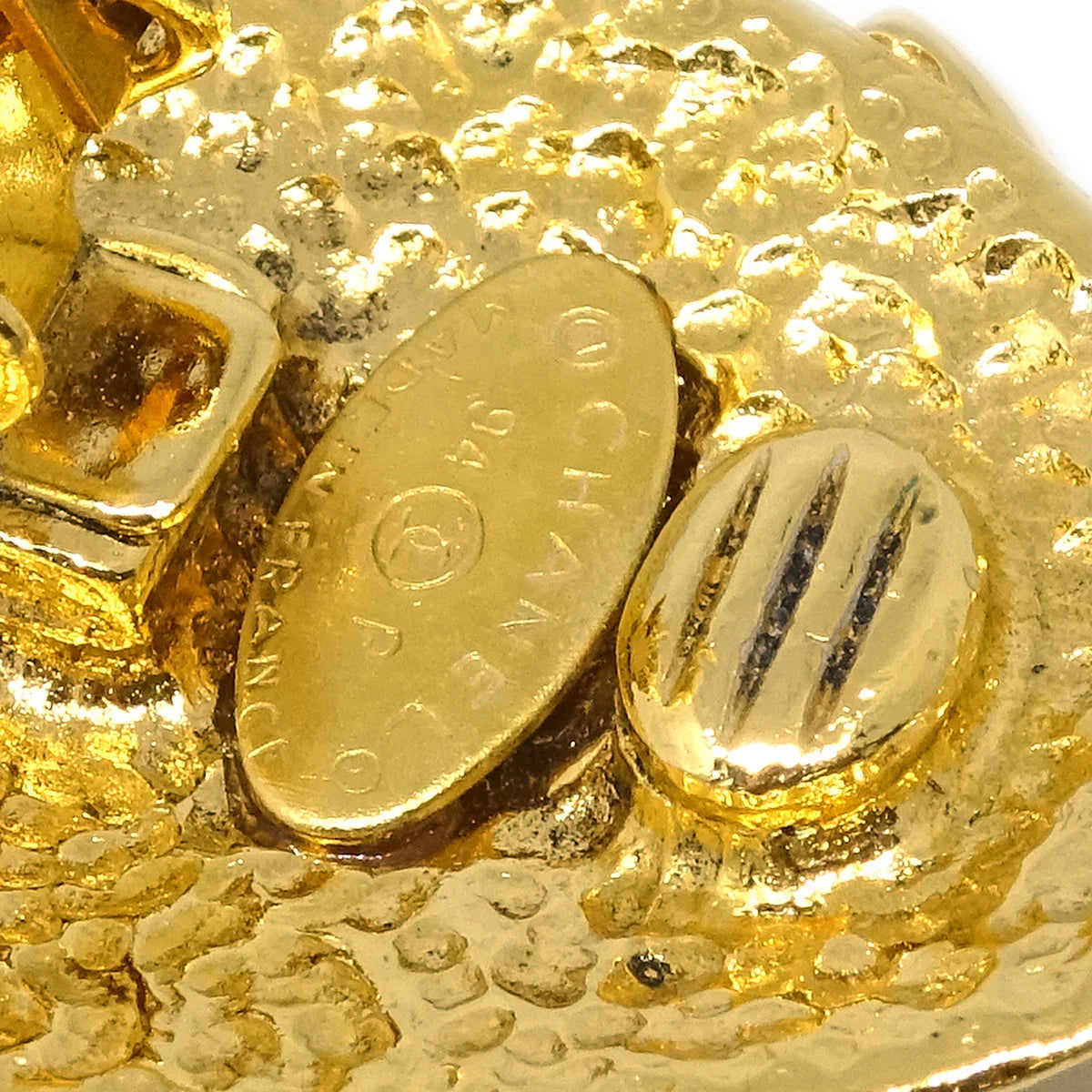 Chanel Earrings Clip-On Gold 94P