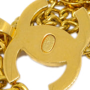 Chanel Turnlock Gold Chain Pendant Necklace 96P