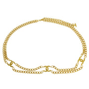Chanel CC Gold Chain Belt 97A Small Good