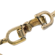 Christian Dior Necklace Pendant Rhinestone Gold