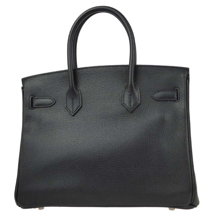 Hermes 2006 Black Vache Liegee Birkin 30 Handbag