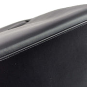 Hermes 2002 Black Box Calf Kelly 32 Retourne 2way Shoulder Handbag