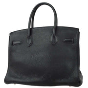 Hermes 2013 Black Taurillon Clemence Birkin 30 Handbag