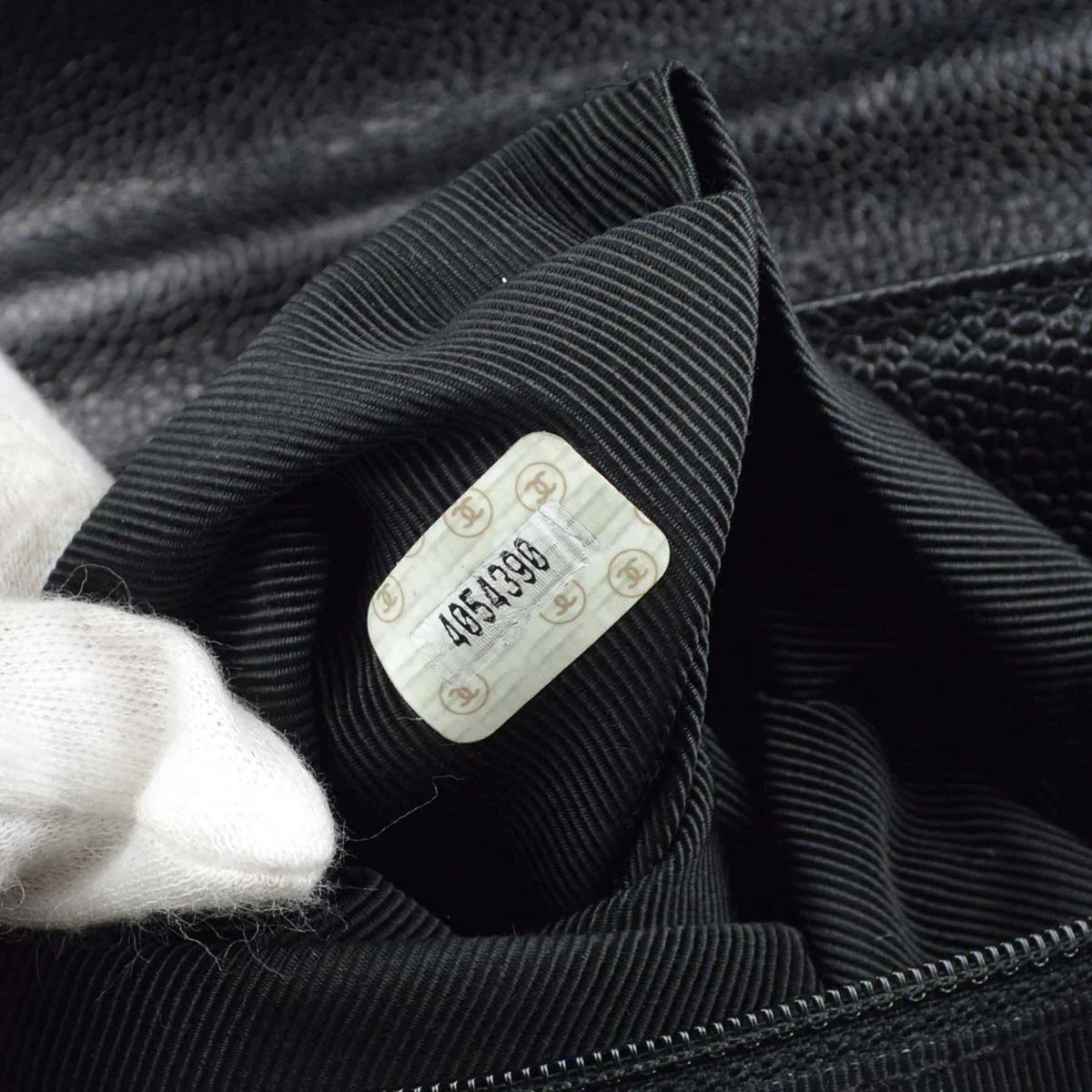 Chanel 1996-1997 Black Caviar Triple CC Backpack