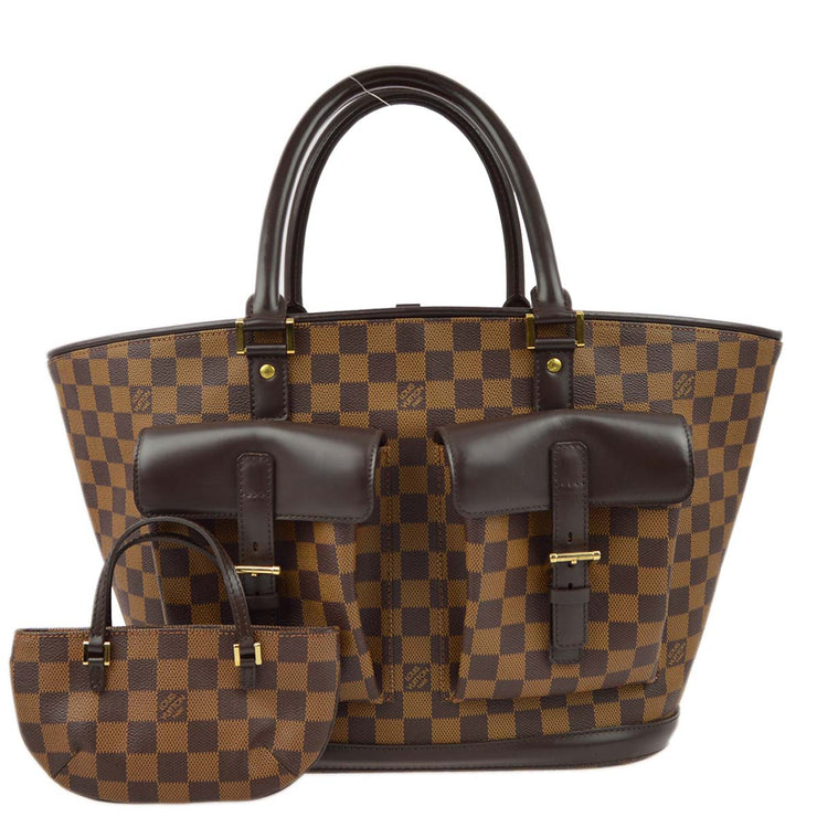 Louis Vuitton 2003 Damier Manosque GM Tote Bag N51120