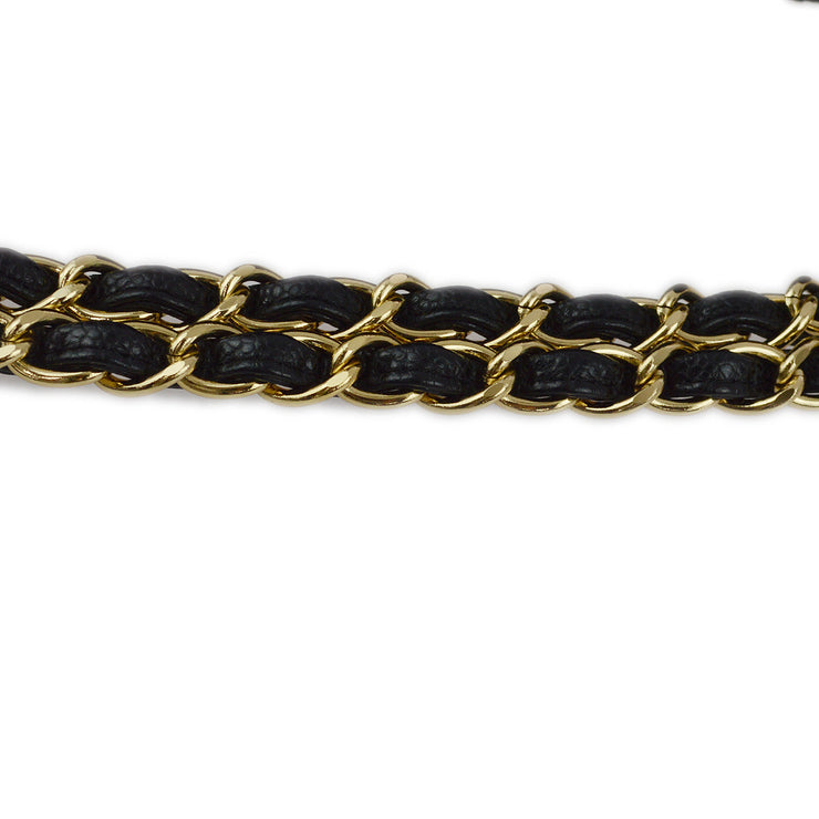 Chanel Black Caviar Chain Tote Handbag