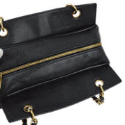 Chanel Black Caviar Chain Tote Handbag