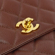 Chanel Brown Caviar Kelly Handbag