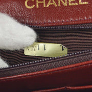 Chanel Black Lambskin Classic Double Flap Shoulder Bag